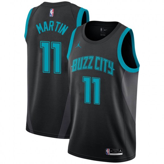 Personalized Hornets #11 Cody Martin Black NBA Jordan Swingman City Edition 2018 19 Jersey
