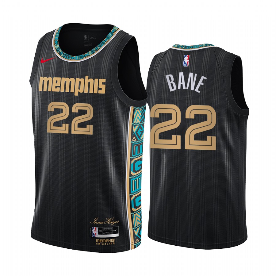 Personalized Grizzlies #22 Desmond Bane Black NBA Swingman 2020-21 City Edition Jersey