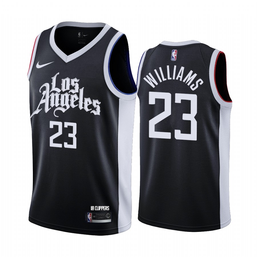 Personalized Clippers #23 Lou Williams Black NBA Swingman 2020-21 City Edition Jersey