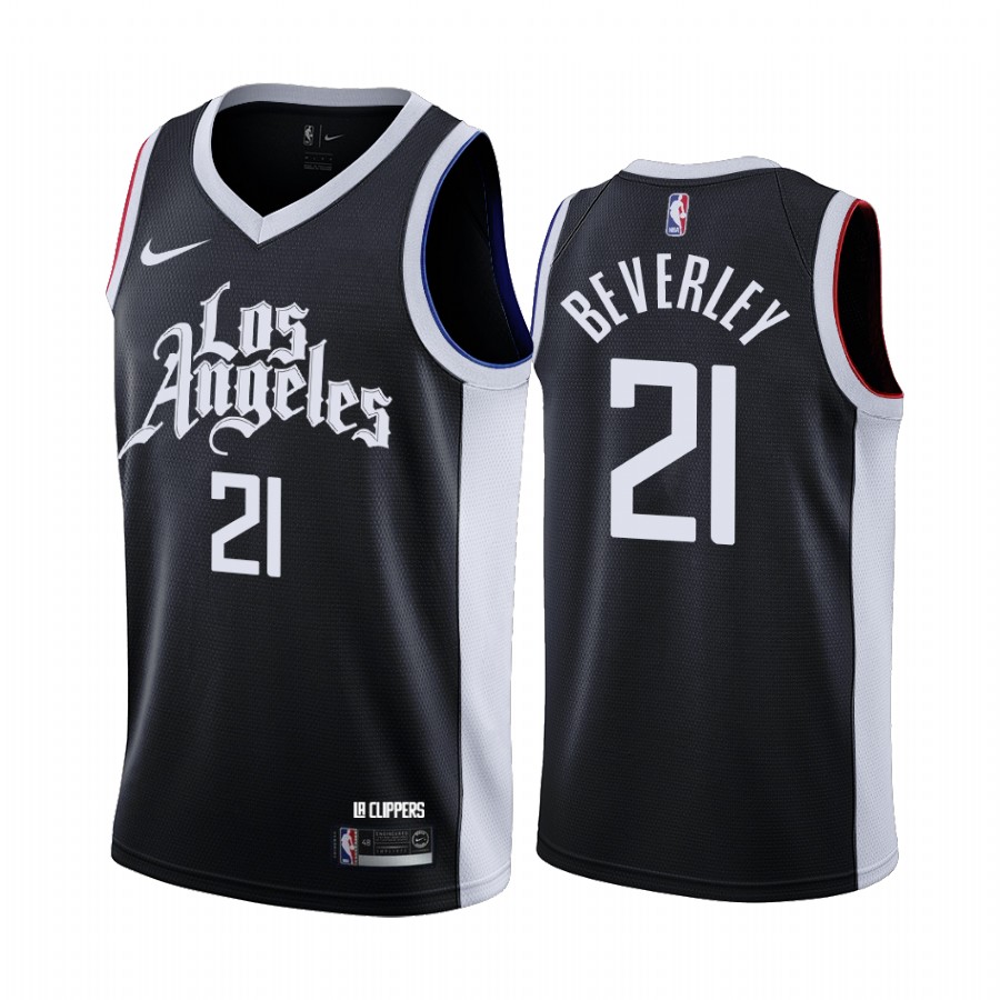Personalized Clippers #21 Patrick Beverley Black NBA Swingman 2020-21 City Edition Jersey
