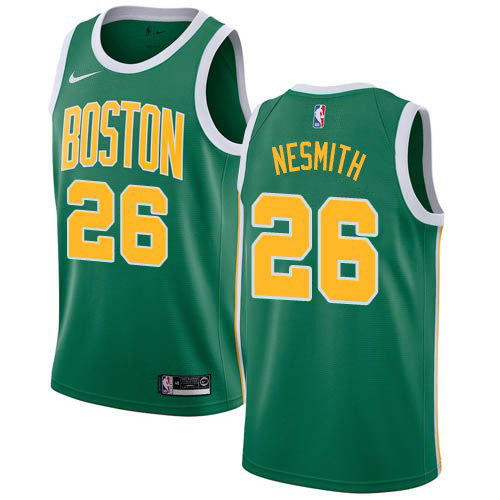 Personalized Celtics #26 Aaron Nesmith Green NBA Swingman Earned Edition Jersey