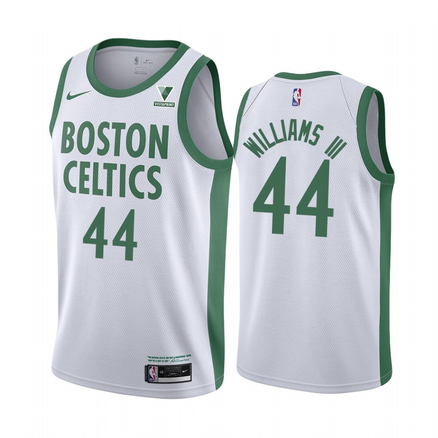 Personalized Celtics #44 Robert Williams III White NBA Swingman 2020-21 City Edition Jersey