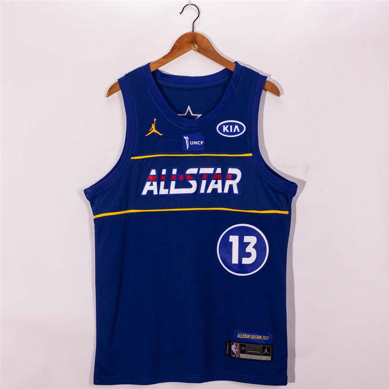 Personalized nets 13 james harden 2021 All Star Game Blue Swingman Jersey