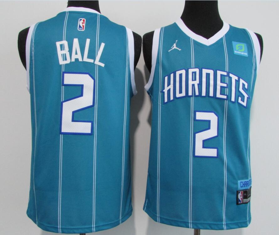 Personalized Hornets 2 LaMelo Ball Blue 2020-21 City Edition Swingman Jersey