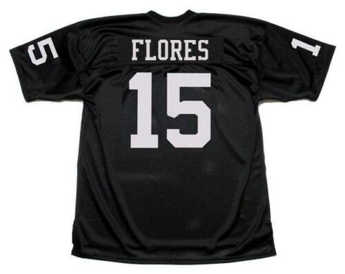 Personalized Raiders #15 Tom Flores Black Limited Jersey