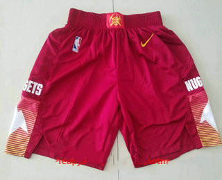 Personalized Men’s Denver Nuggets Red 2021 City Edition NBA Swingman Shorts