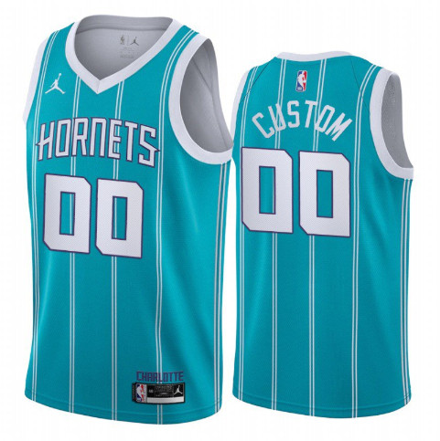 Personalized Men’s Charlotte Hornets Name Number Jersey 2020-21 Teal Icon
