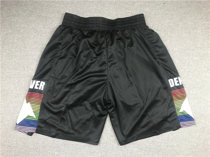 Personalized Nuggets Teams Black City Edition Swingman Shorts