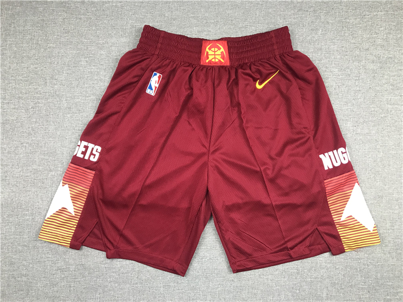Personalized Nuggets Teams Red Just Don City Edition Swingman Shorts