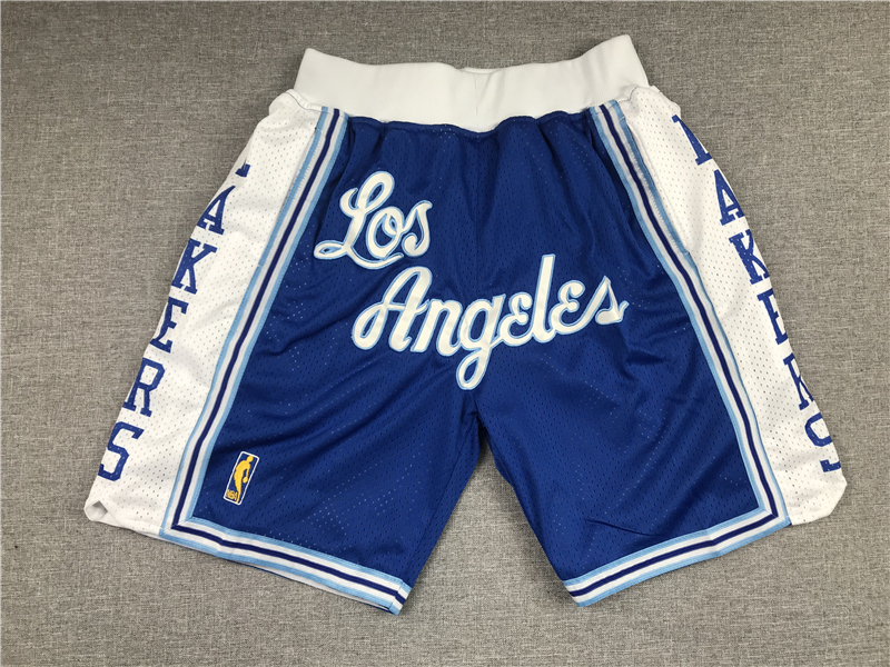 Personalized Lakers Teams Blue Just Don With Pocket Swingman Shorts