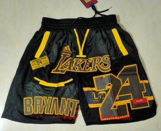 Personalized Men’s Los Angeles Lakers #24 Kobe Bryant Black Golden Retired