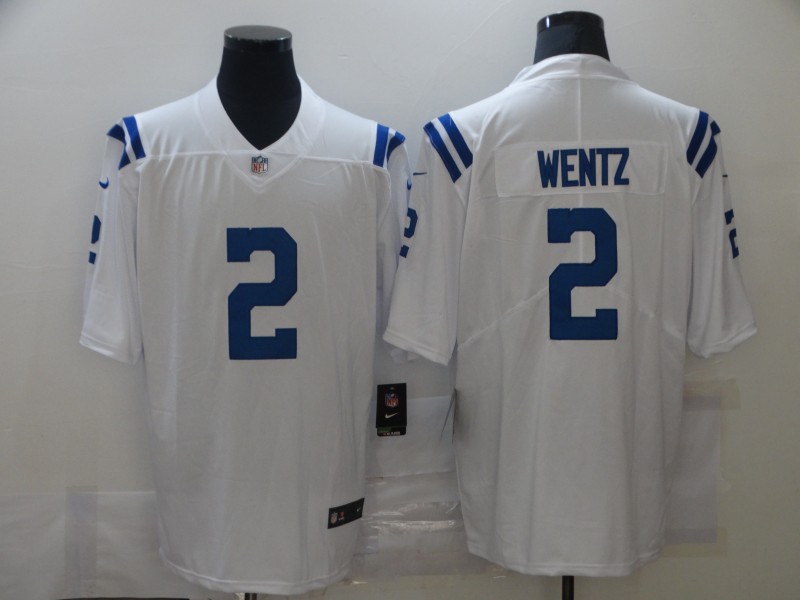 Personalized Colts 2 Carson Wentz White Untouchable Limited Jersey