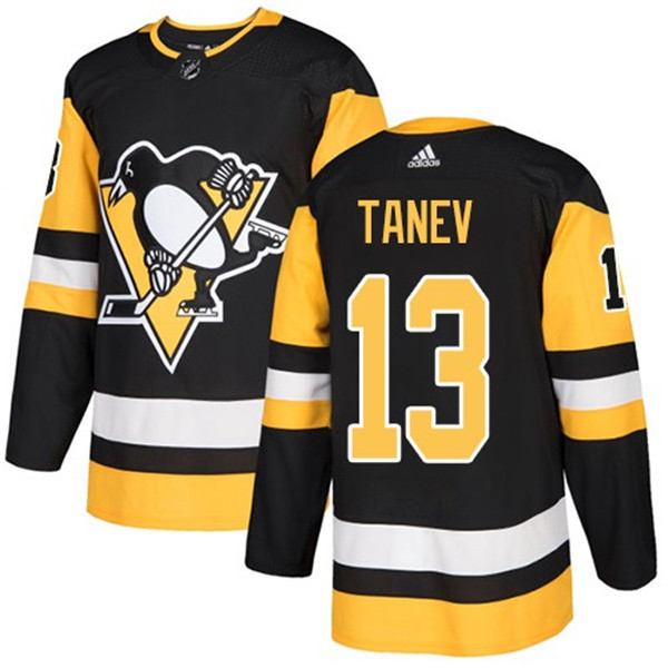 Personalized Pittsburgh Penguins #13 Brandon Tanev Black Home Stitched NHL Jersey