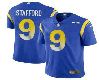 Personalized Men’s Los Angeles Rams #9 Matthew Stafford Royal Blue 2021 NEW Untouchable Stitched NFL Limited Jersey