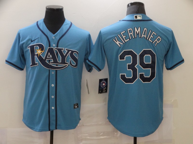 Personalized Men’s Tampa Bay Rays #39 Kevin Kiermaier Light Blue Alternate 2020 Authentic Team MLB Jersey
