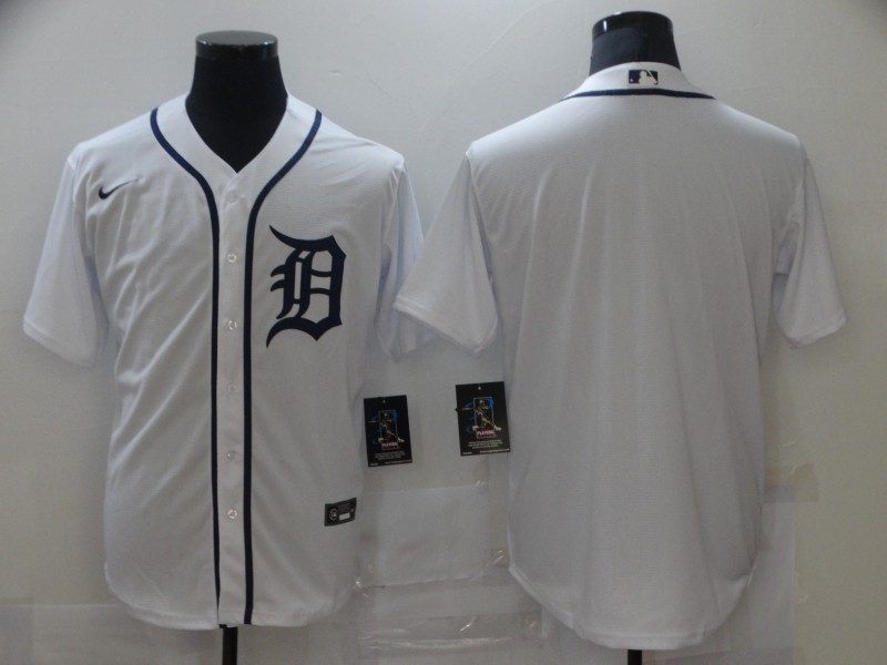 Personalized Men’s Detroit Tigers White blank 2020 Authentic Official Team MLB Jersey