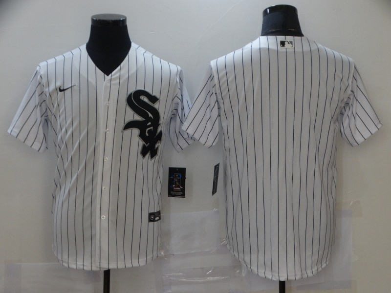 Personalized Men’s Chicago White Sox white Blank Coolbase Jersey