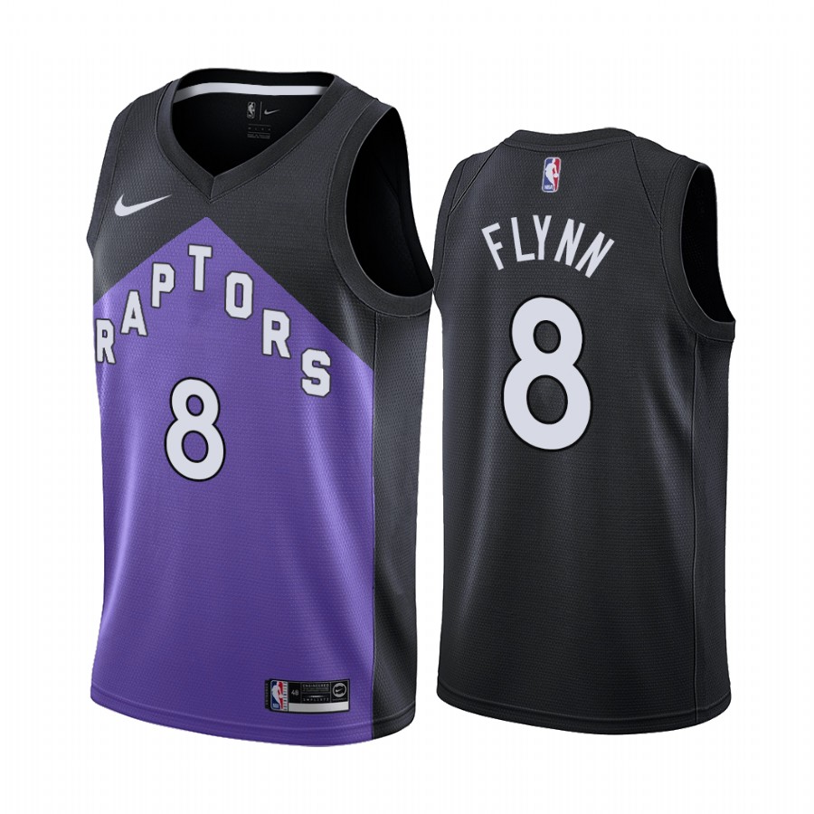 Personalized Toronto Raptors #8 Malachi Flynn Purple NBA Swingman 2020-21 Earned Edition Jersey