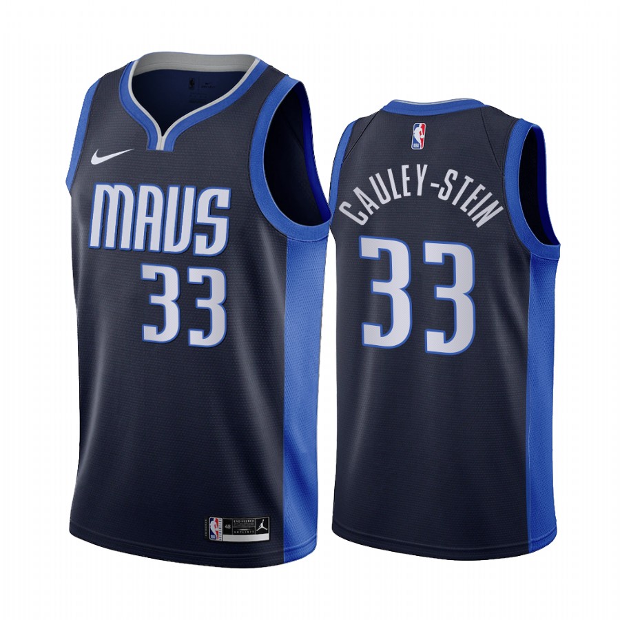 Personalized Dallas Mavericks #33 Willie Cauley-Stein Navy NBA Swingman 2020-21 Earned Edition Jersey