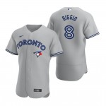 Personalized MLB Toronto Blue Jays #8 Cavan Biggio Gray 2020 FlexBase Jersey
