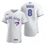 Personalized MLB Toronto Blue Jays #8 Cavan Biggio White 2020 FlexBase Jersey