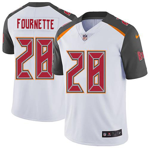 Personalized Tampa Bay Buccaneers #28 Leonard Fournette White Men’s Stitched NFL Untouchable Limited Jersey