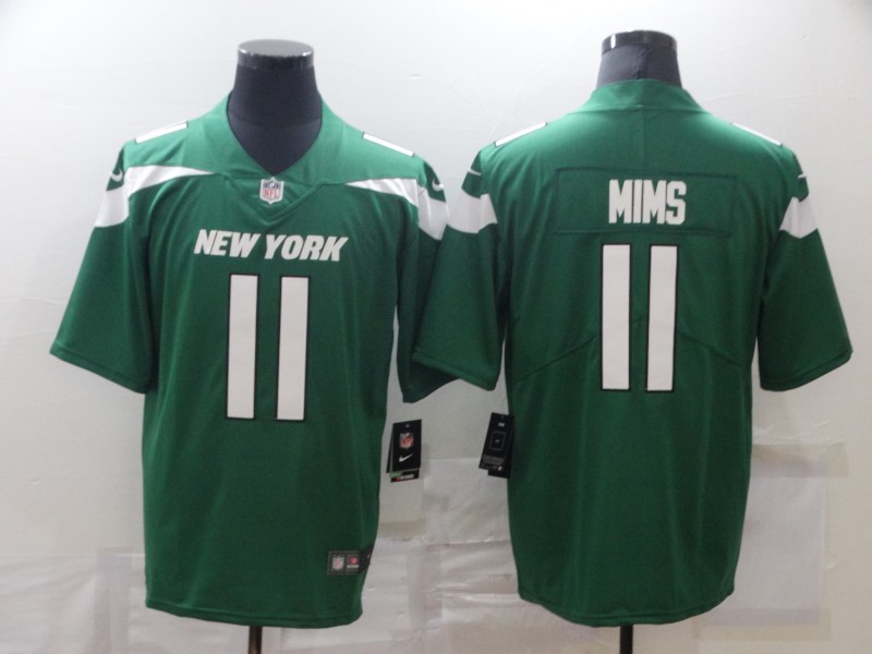 Personalized Jets 11 Denzel Mims Green Untouchable Limited Jersey