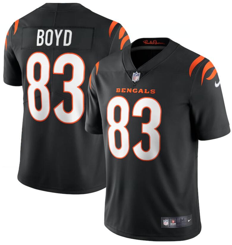 Personalized Bengals 83 Tyler Boyd Black Limited Jersey