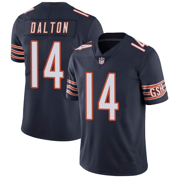 Personalized Men’s Chicago Bears #14 Andy Dalton Navy untouchable Limited Stitched Jersey