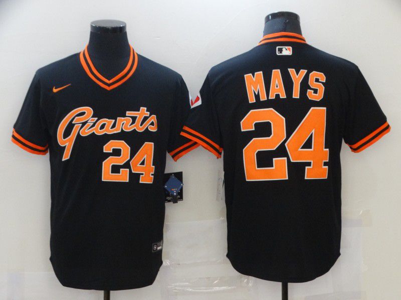 Personalized Men San Francisco Giants 24 Mays Black Game 2021 MLB Jersey