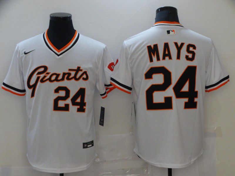 Personalized Men San Francisco Giants 24 Mays White Game 2021 MLB Jersey