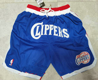 Personalized Men’s los angeles clippers blue 2020 swingman stitched nba shorts
