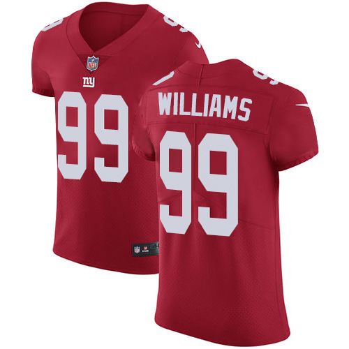 Personalized Giants #99 Leonard Williams Red Alternate Men’s Stitched NFL New Elite Jersey