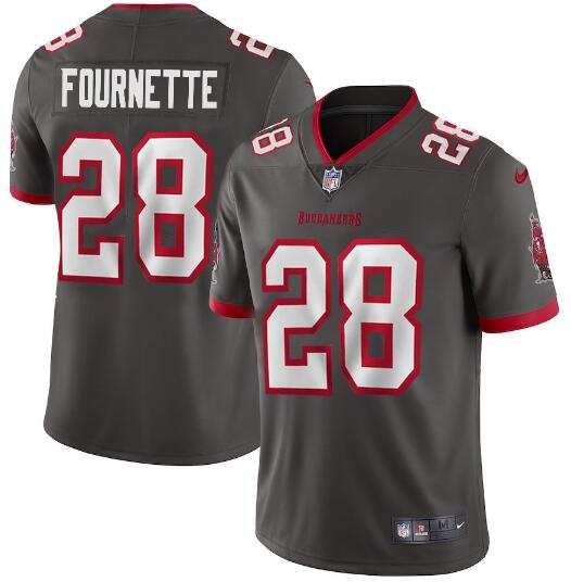 Personalized Men’s Tampa Bay Buccaneers #28 Leonard Fournette New Grey Untouchable Limited Stitched Jersey