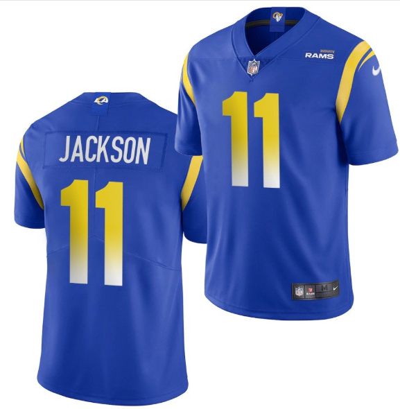 Personalized Men’s Los Angeles Rams #11 DeSean Jackson 2020 Blue Untouchable Limited Stitched Jersey