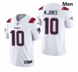 Personalized Men New England Patriots #10 Mac Jones White 2021 Draft Jersey