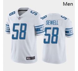 Personalized Men Detroit Lions #58 Penei Sewell Blue White 2021 Draft Jersey