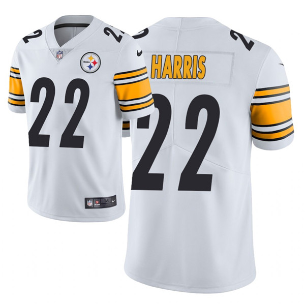 Personalized Men’s Steelers #22 Najee Harris 2021 NFL Draft Limited Jersey – White