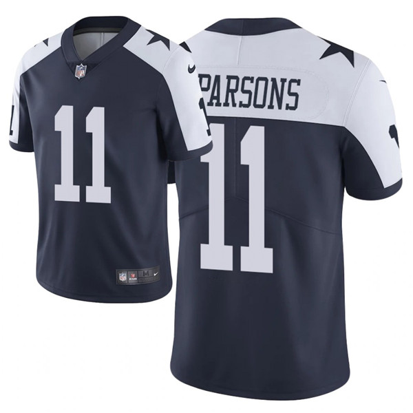 Personalized Men’s Cowboys #11 Micah Parsons 2021 NFL Draft Alternate Limited Jersey – Navy