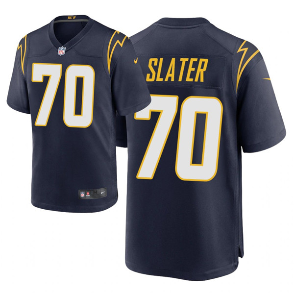 Personalized Men’s Chargers #70 Rashawn Slater 2021 NFL Draft Alternate Game Jersey – Navy