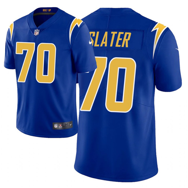 Personalized Men’s Chargers #70 Rashawn Slater 2021 NFL Draft Limited Jersey – Royal