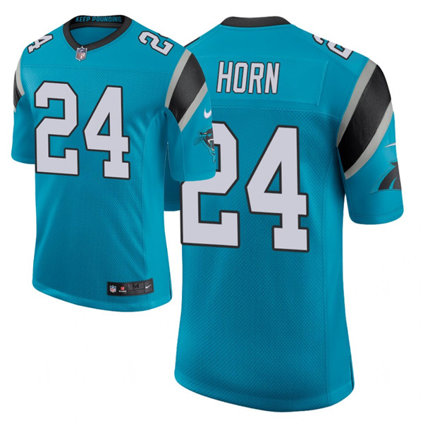 Personalized Men’s Panthers #24 Jaycee Horn 2021 NFL Draft Classic Limited Jersey – Blue