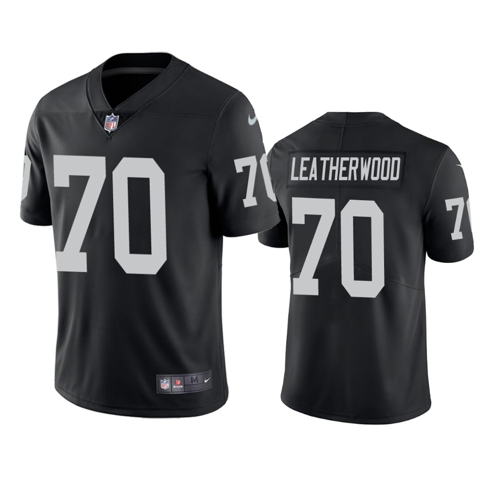 Personalized Men’s Raiders #70 Alex Leatherwood Black Limited 2021 NFL Draft Jersey