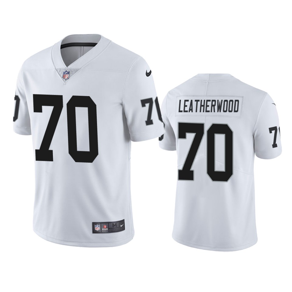 Personalized Men’s Raiders #70 Alex Leatherwood White Limited 2021 NFL Draft Jersey