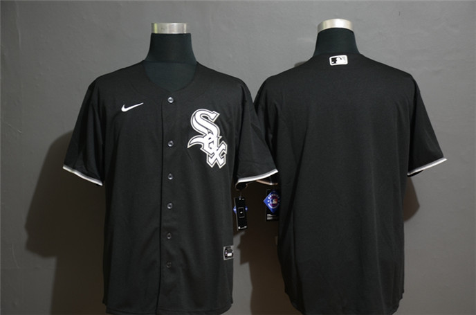 Personalized Chicago White Sox Black Blank Cool Base Jersey