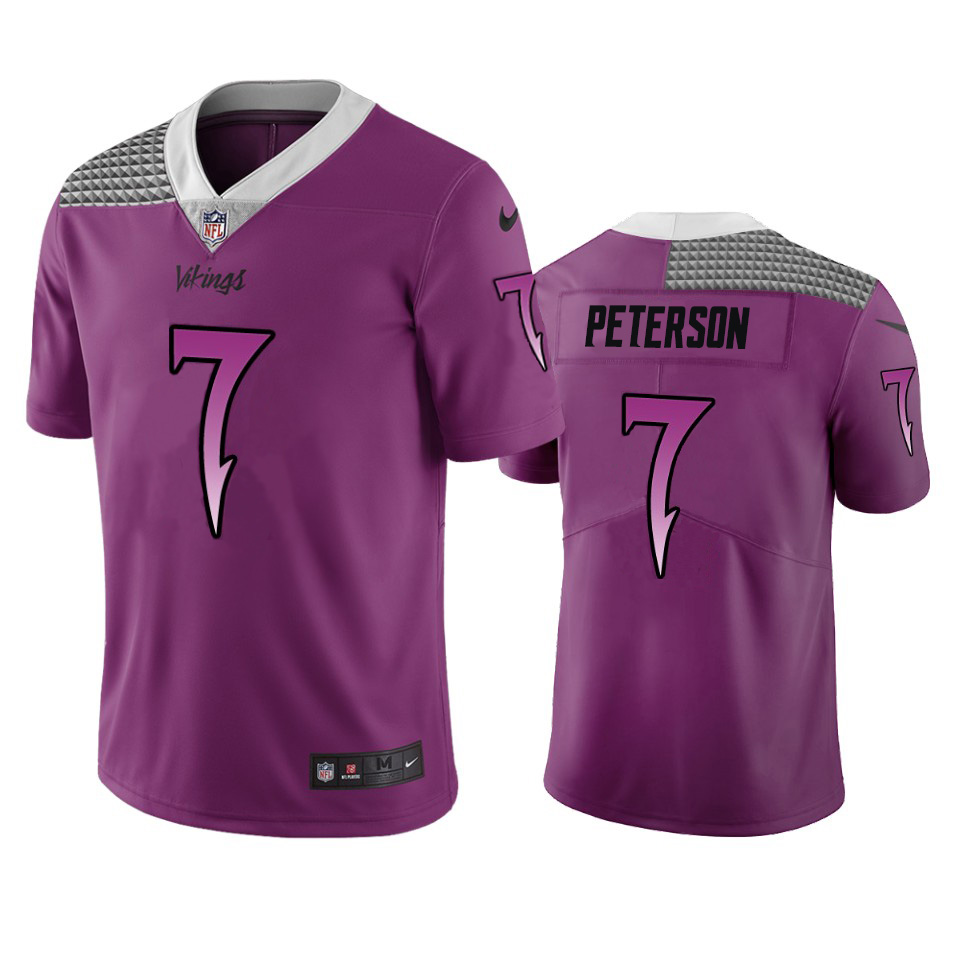 Personalized Minnesota Vikings #7 Patrick Peterson Purple Limited City Edition NFL Jersey