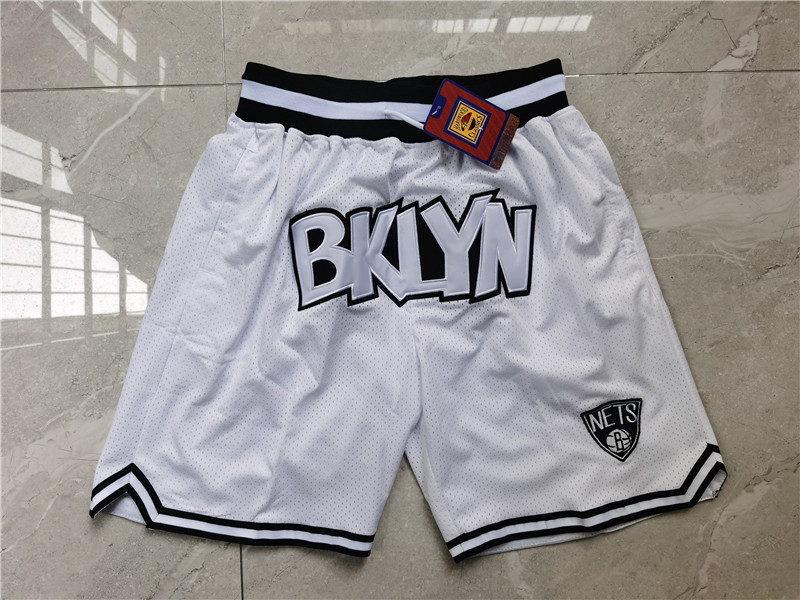 Personalized Nets Teams White Just Don With Pocket Swingman Shorts