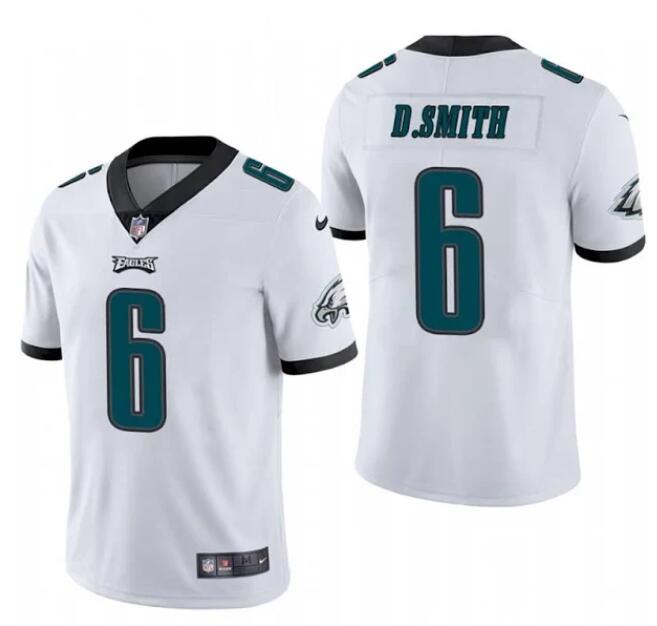 Personalized Eagles 6 DeVonta Smith White 2021 Draft Limited Jersey