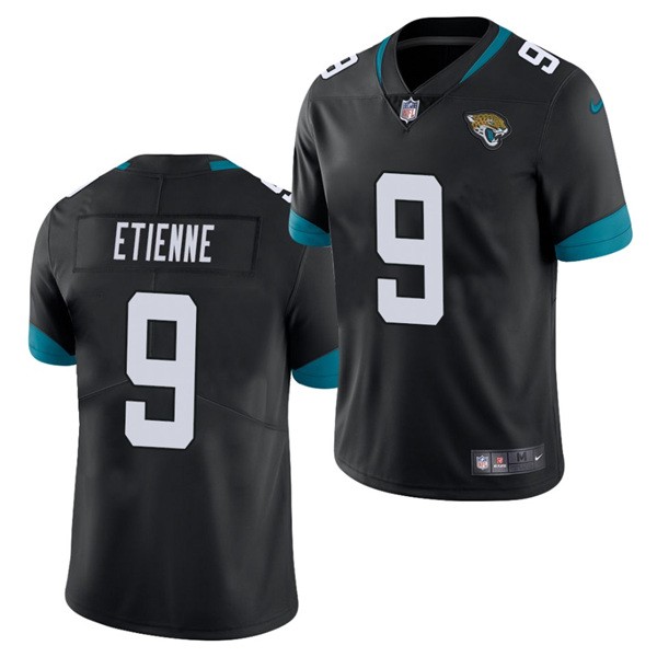 Personalized Jaguars 9 Travis Etienne Black 2021 Draft Limited Jersey