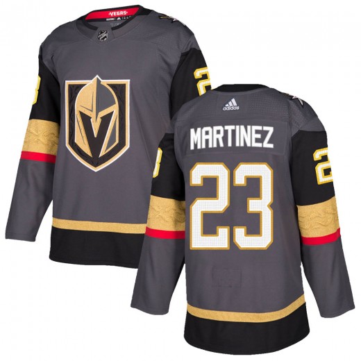 Personalized Men’s Vegas Golden Knights #23 Alec Martinez Gray Home Jersey